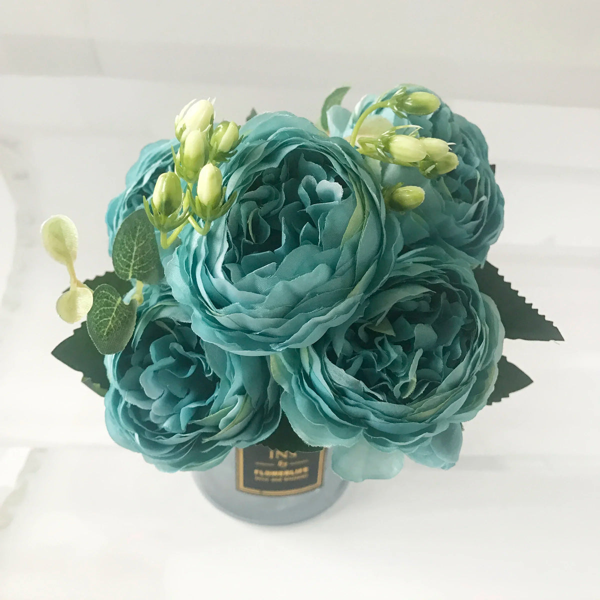 Pink Silk Peony Bouquet 30cm