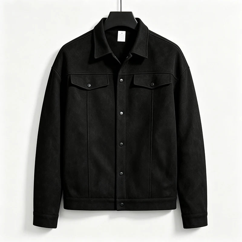 Men's Brushed Single-Breasted Jacket
