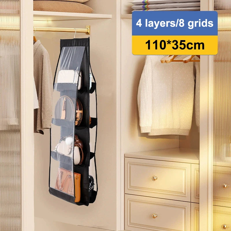Hanging Handbag Organizer with Pockets