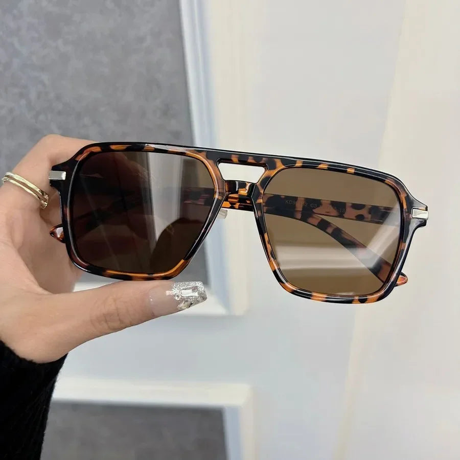 Black Mirrored Square Sunglasses