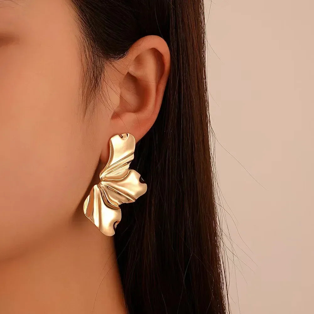 French Petal Stud Earrings