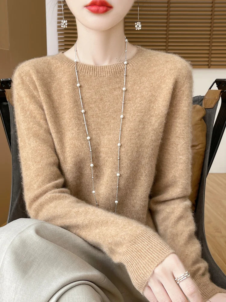 100% Merino Wool Crew Neck Sweater