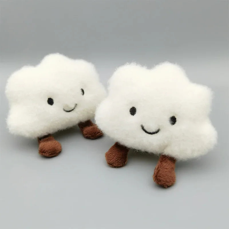 Plush Smile Cloud Keychain