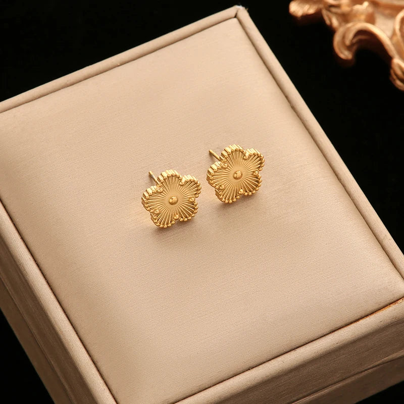 🌸 EILIECK Flower Clover Jewelry Set