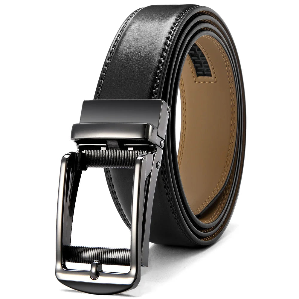 Men's Automatic Leather Ratchet Belt