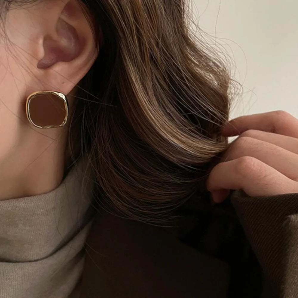 French Vintage Square Earrings