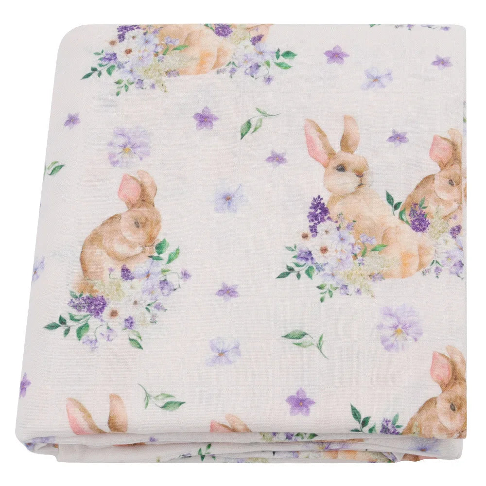Bamboo Muslin Baby Swaddle Blanket 120cm