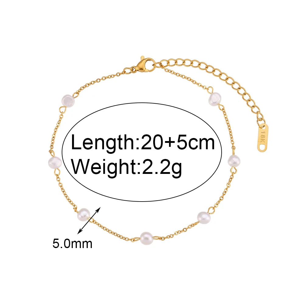 Gold Plated Rope Chain Anklet