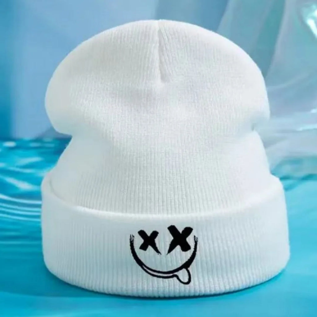 Embroidered Knit Beanie