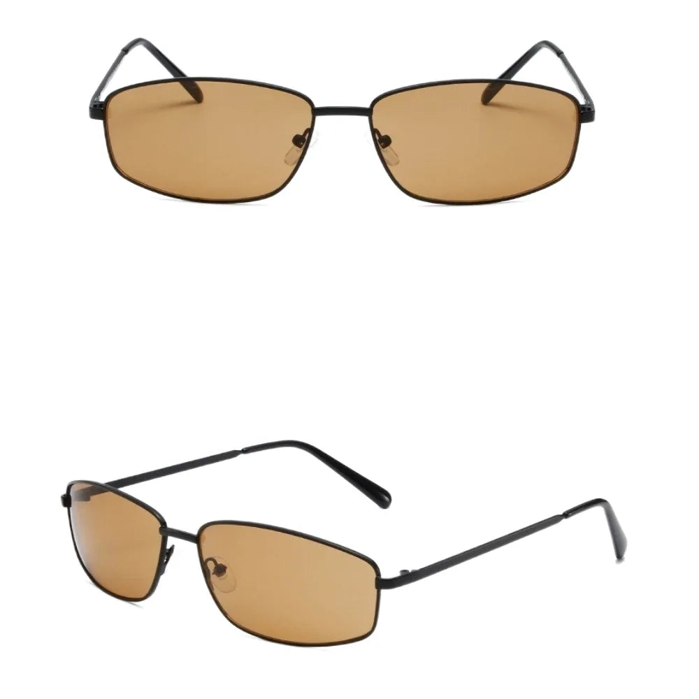 Metal Frame Square Sports Sunglasses