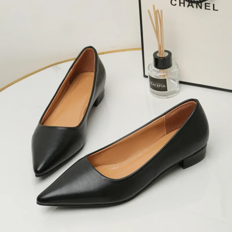 Women's Pointed-Toe Square-Heel Pumps