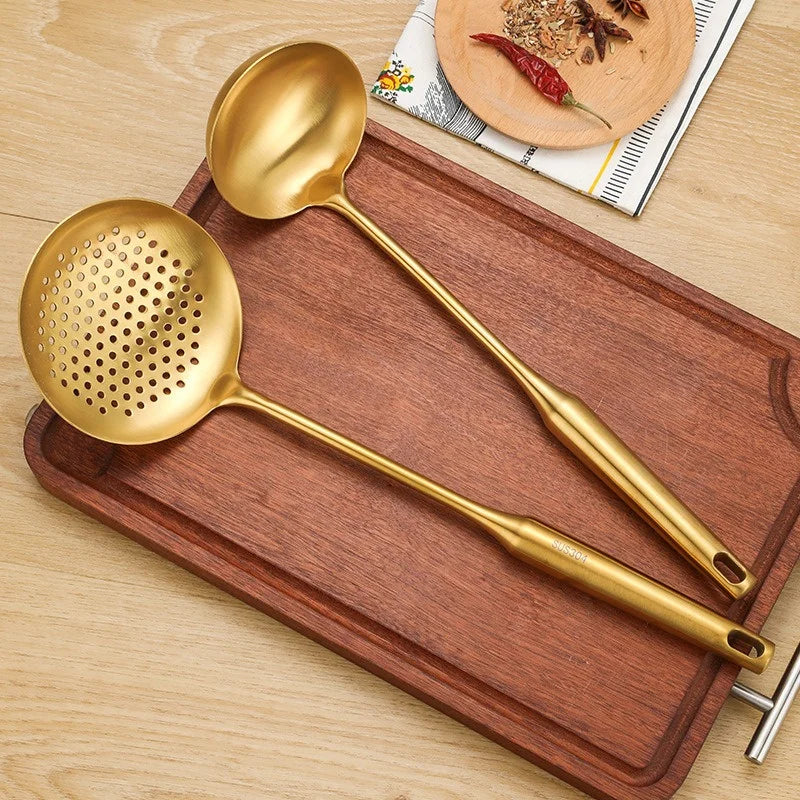Gold Stainless Steel Kitchen Utensils