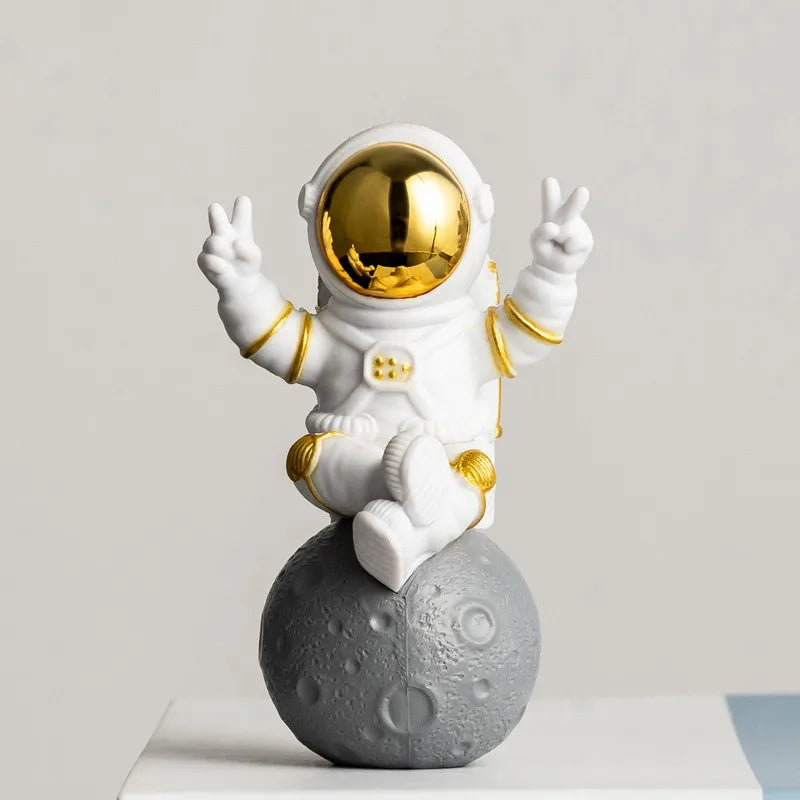 Resin Astronaut Desk Decor