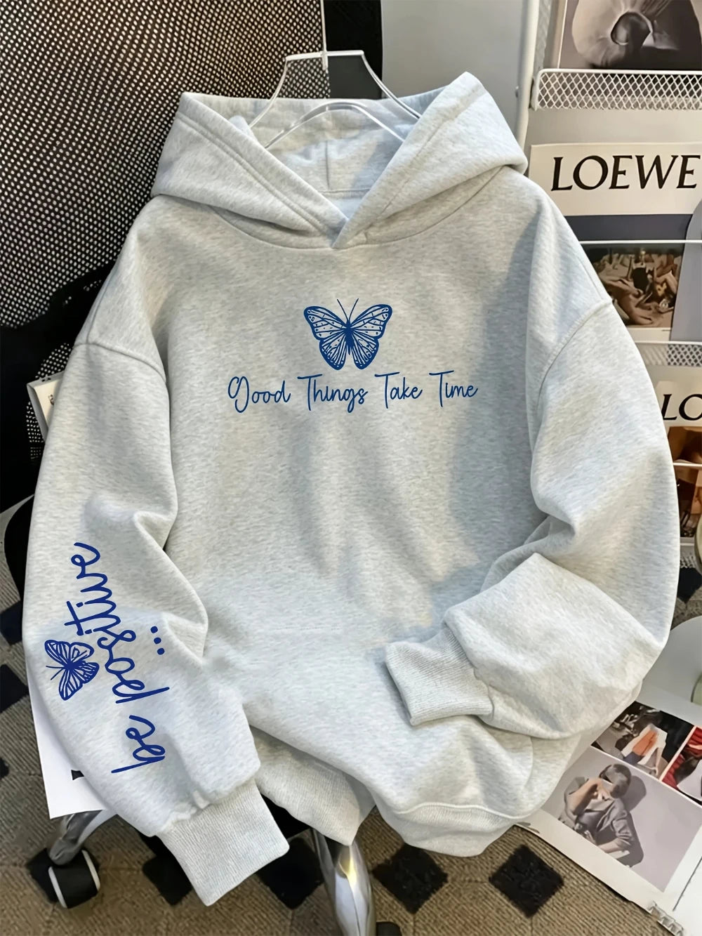 Kids Butterfly Print Hoodie