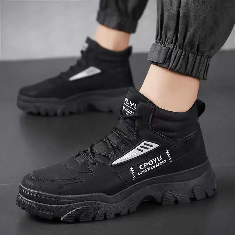 Men's Thick-Sole Short Boots