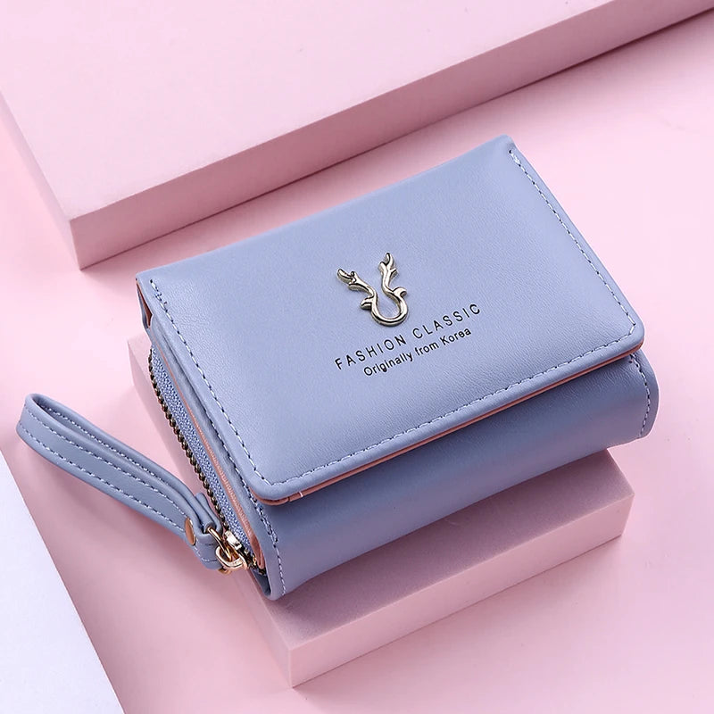 Women's Small Wallet with Coin Pocket