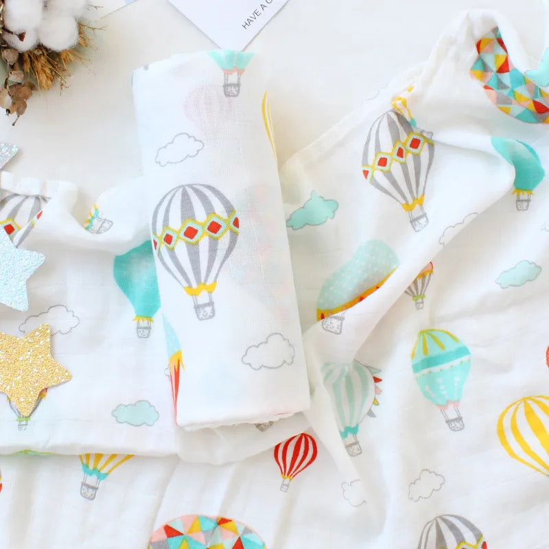 Bamboo Muslin Baby Swaddle Blanket 120cm