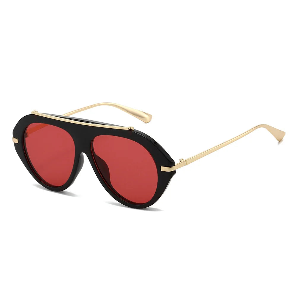 Women's Oversized Oval Gradient Sunglasses