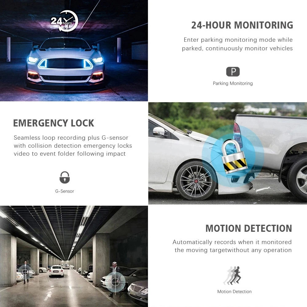 🚖 3-Lens Dash Camera
