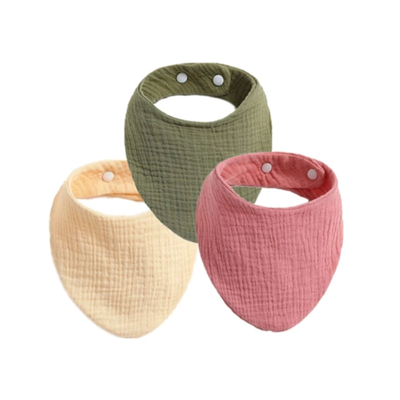 Muslin Baby Bibs & Face Cloths Set