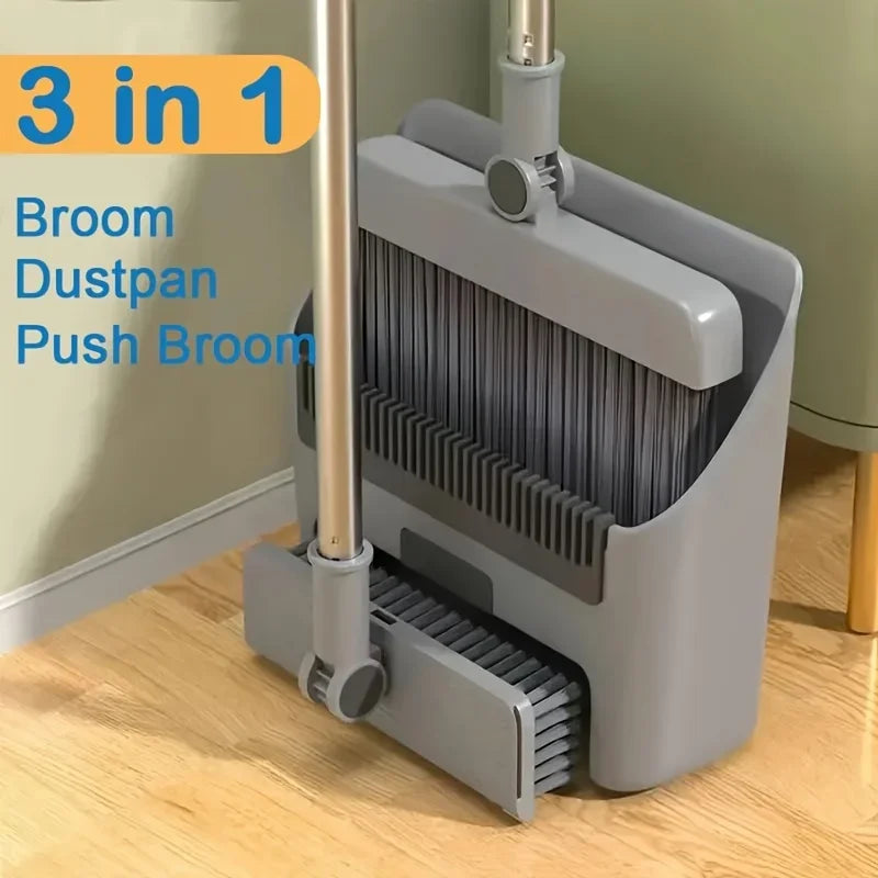 3-in-1 Space-Saving Broom Set