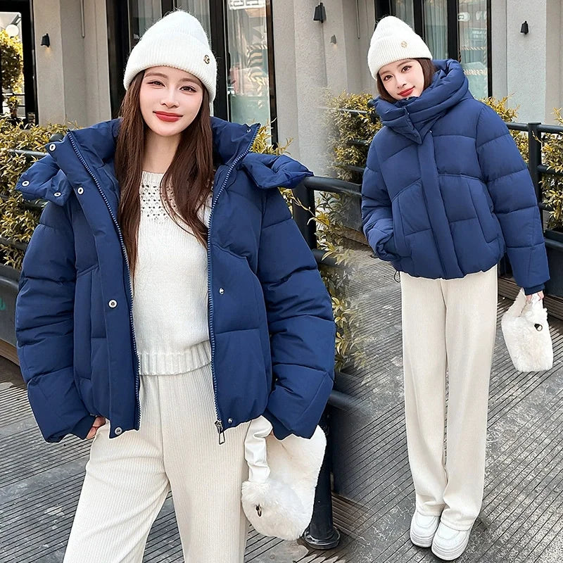 Women's Short Hooded Padded Parka