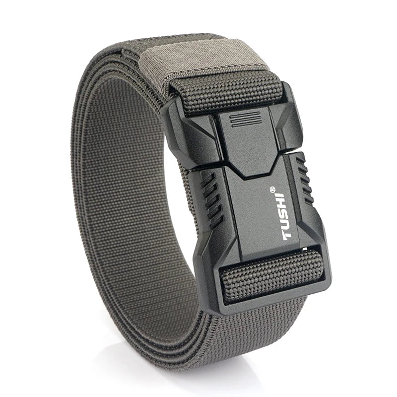 Tactical Elastic Belt with Quick Release Buckle