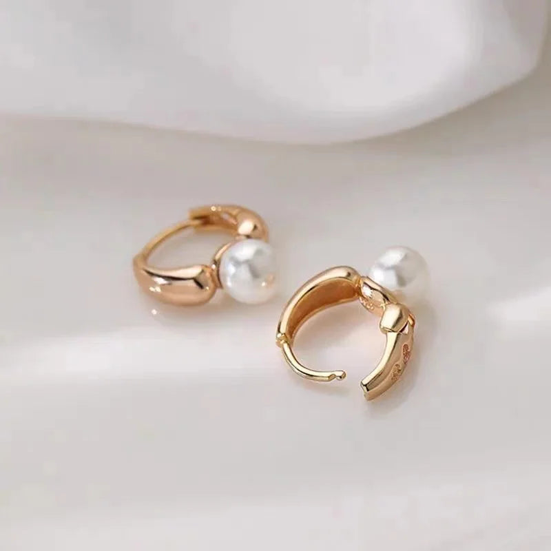 925 Silver Vintage Pearl Ring Earrings