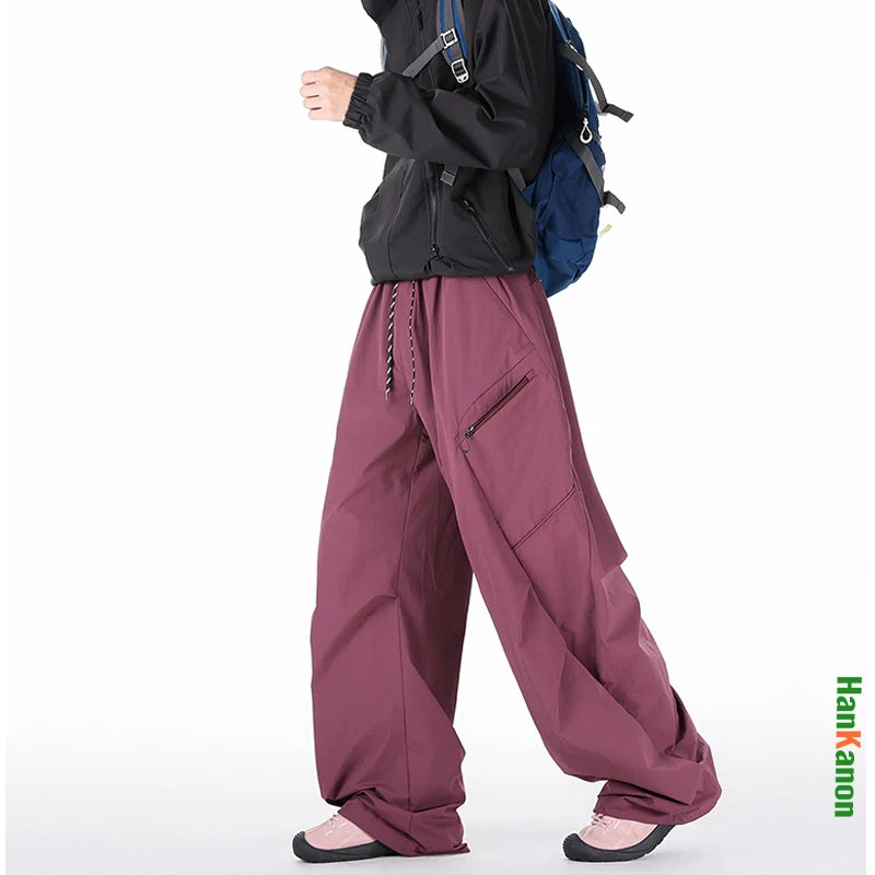 Unisex Windproof Straight-Leg Pants