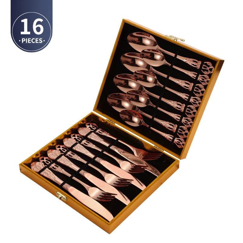 Gold Stainless Steel Cutlery Set