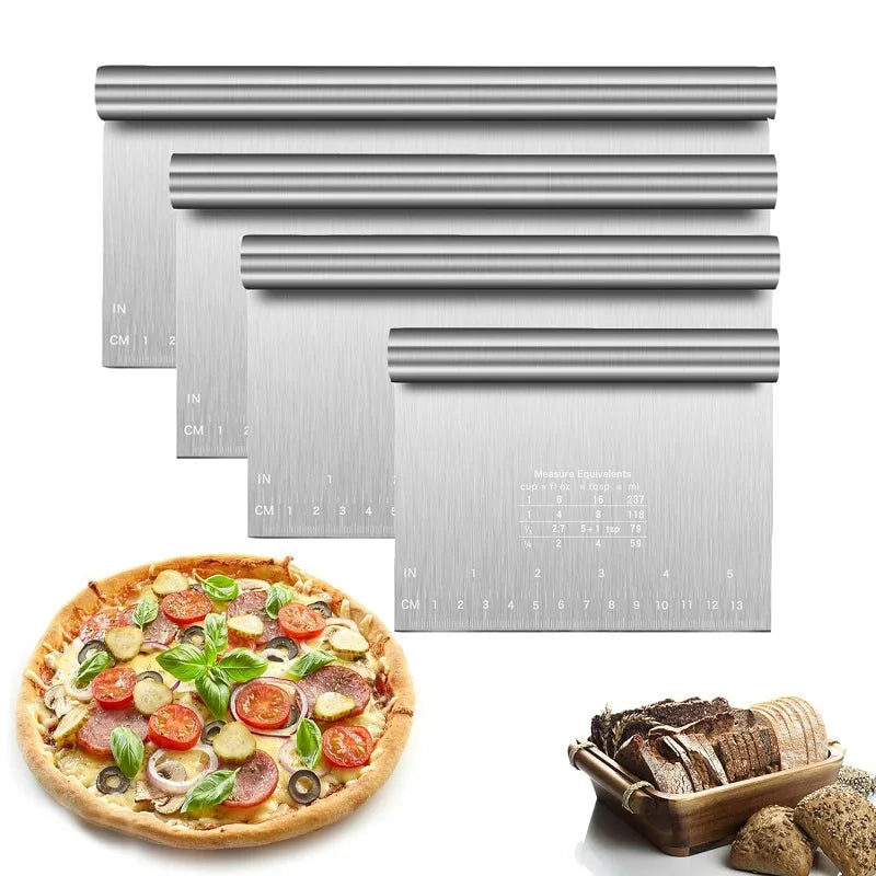 Stainless Steel Dough & Cake Scraper