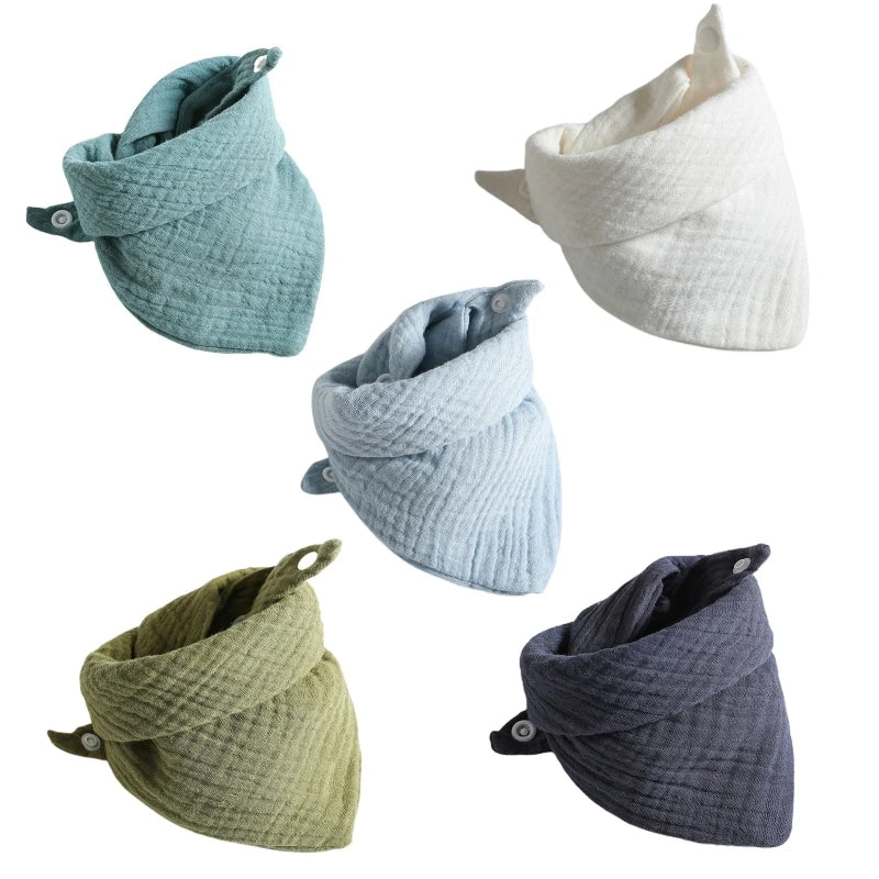 Muslin Baby Bibs & Face Cloths Set