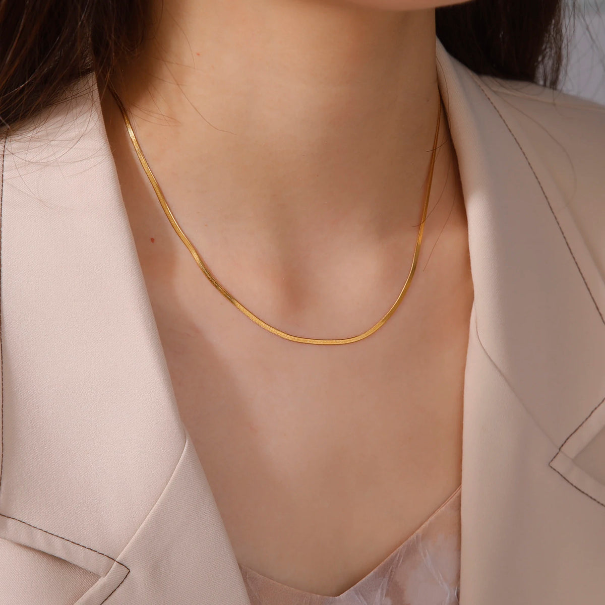 🐍 Stainless Steel Snake Chain Necklace