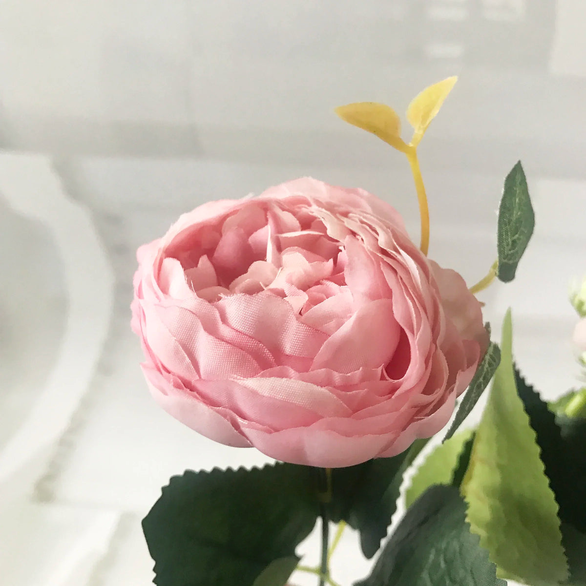 Pink Silk Peony Bouquet 30cm