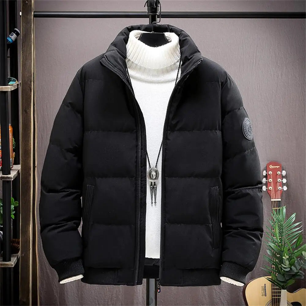 Men's Thick Puffer Bomber Jacket