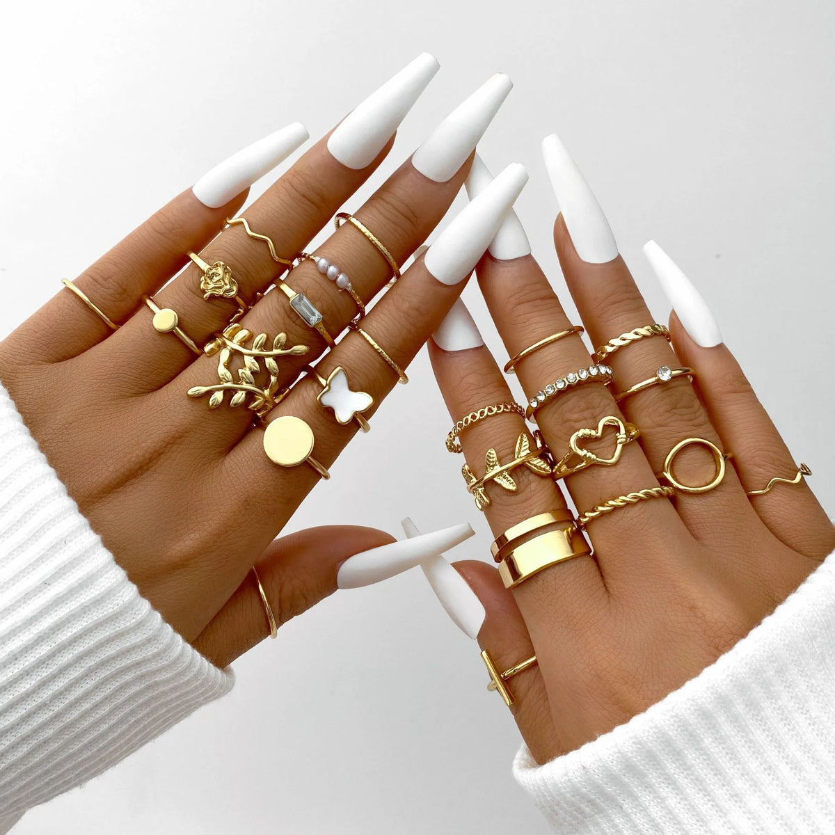 Vintage Rings Set – 58 Pcs