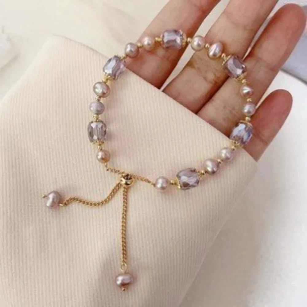 🌸 Zircon Flower Alloy Bracelet