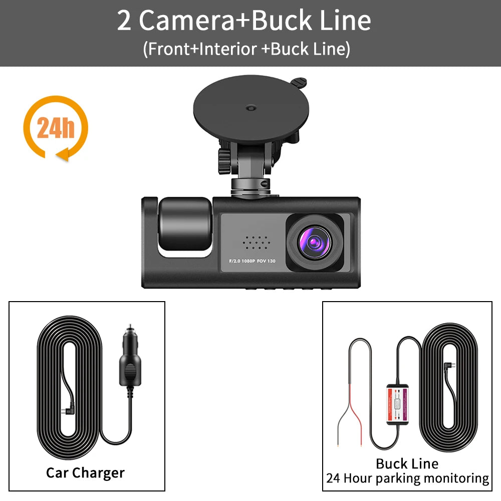 🚖 3-Lens Dash Camera