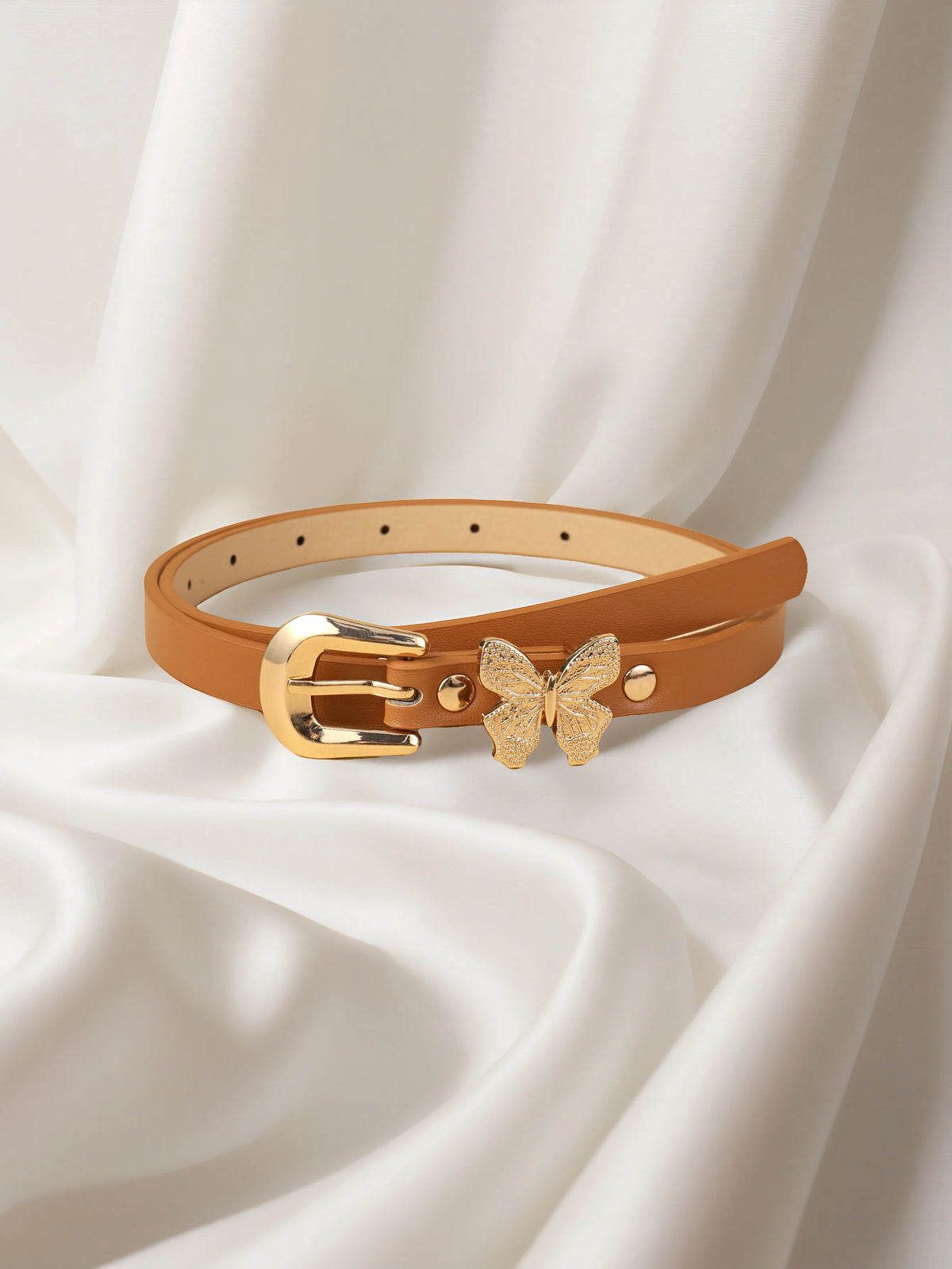 Girls Butterfly PU Belt