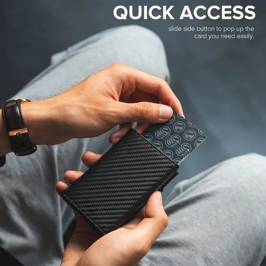 Pop-Up Card Holder Wallet with RFID