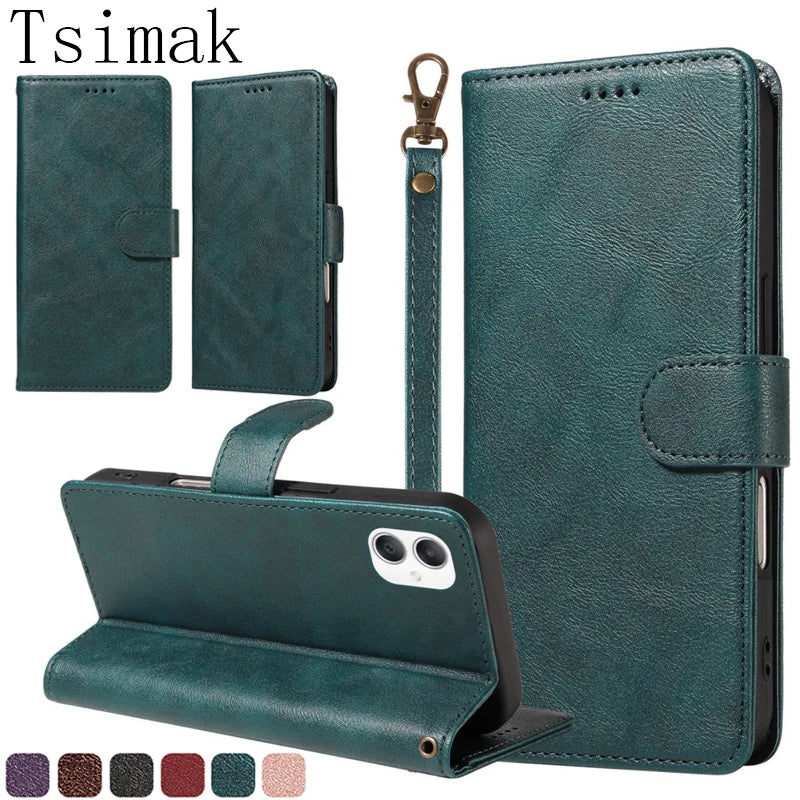 💼 Leather Wallet Flip Case