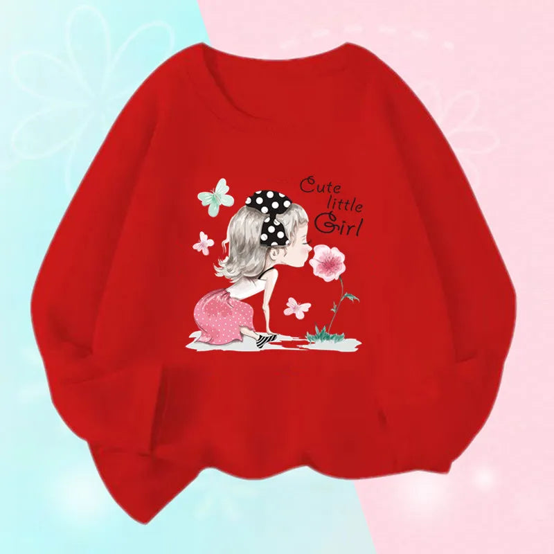 Kids Bow Print Long Sleeve T-Shirt