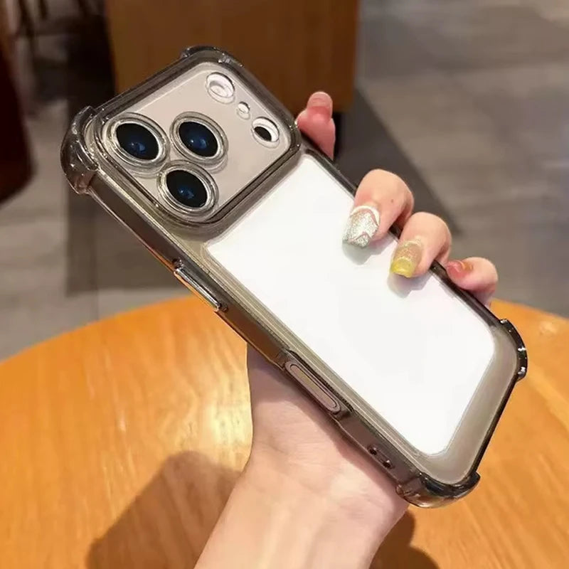 Clear Shockproof Bumper iPhone Case