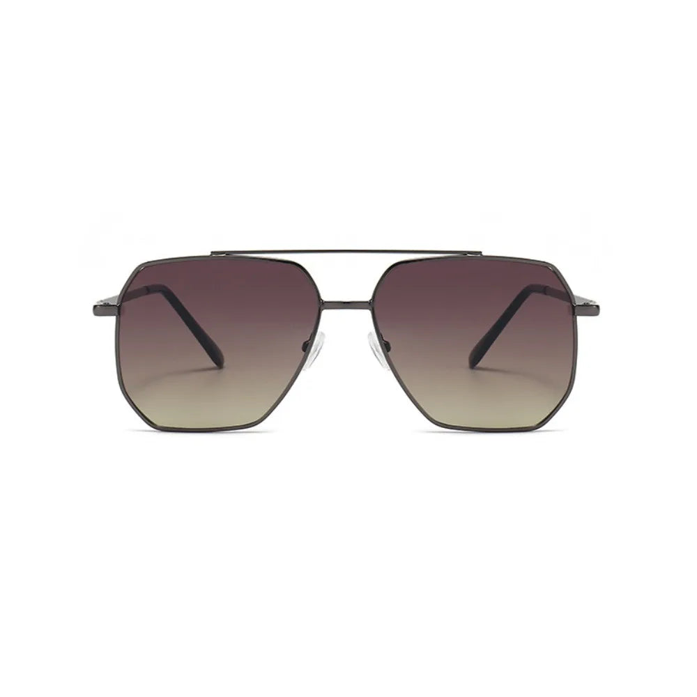 Lightweight Polygon Large Frame Sunglasses