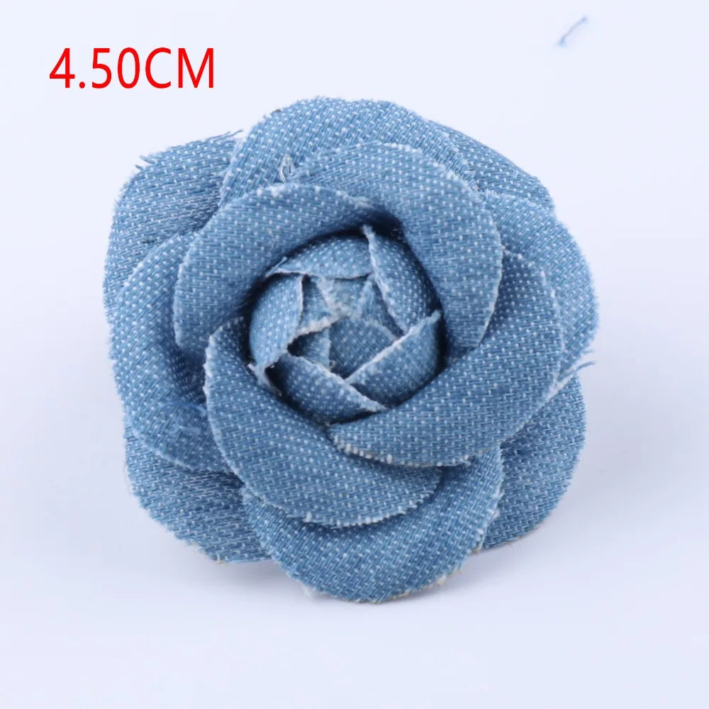 Denim Fabric Flowers
