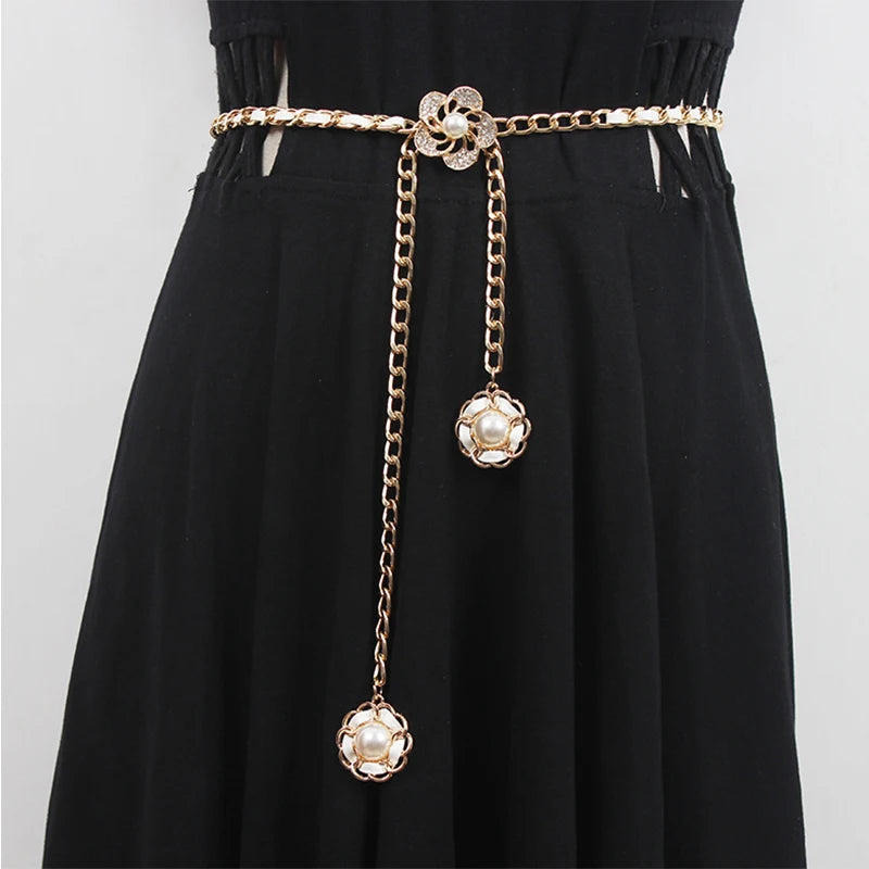 Gold Tassel Waist Chain Belt