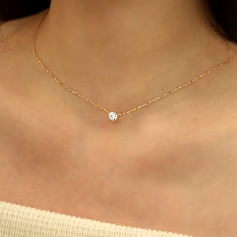 ❤️ Heart Zircon Charm Necklace