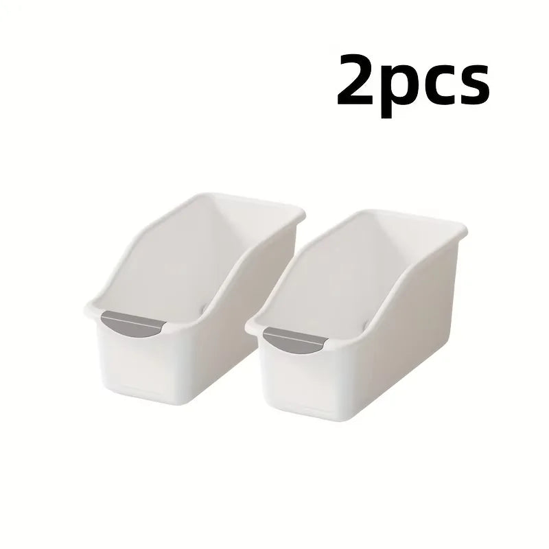 Curved Stackable Storage Boxes – 3 Pcs