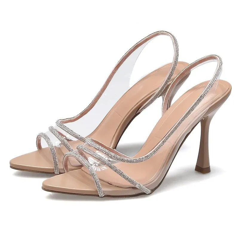 Women's Rhinestone Slingback Pumps