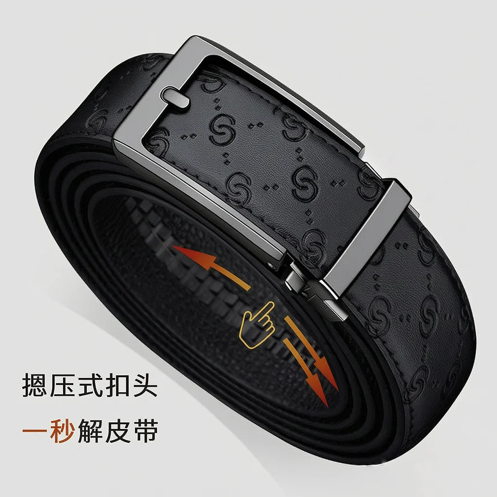 Men's Business Casual Leather Belt